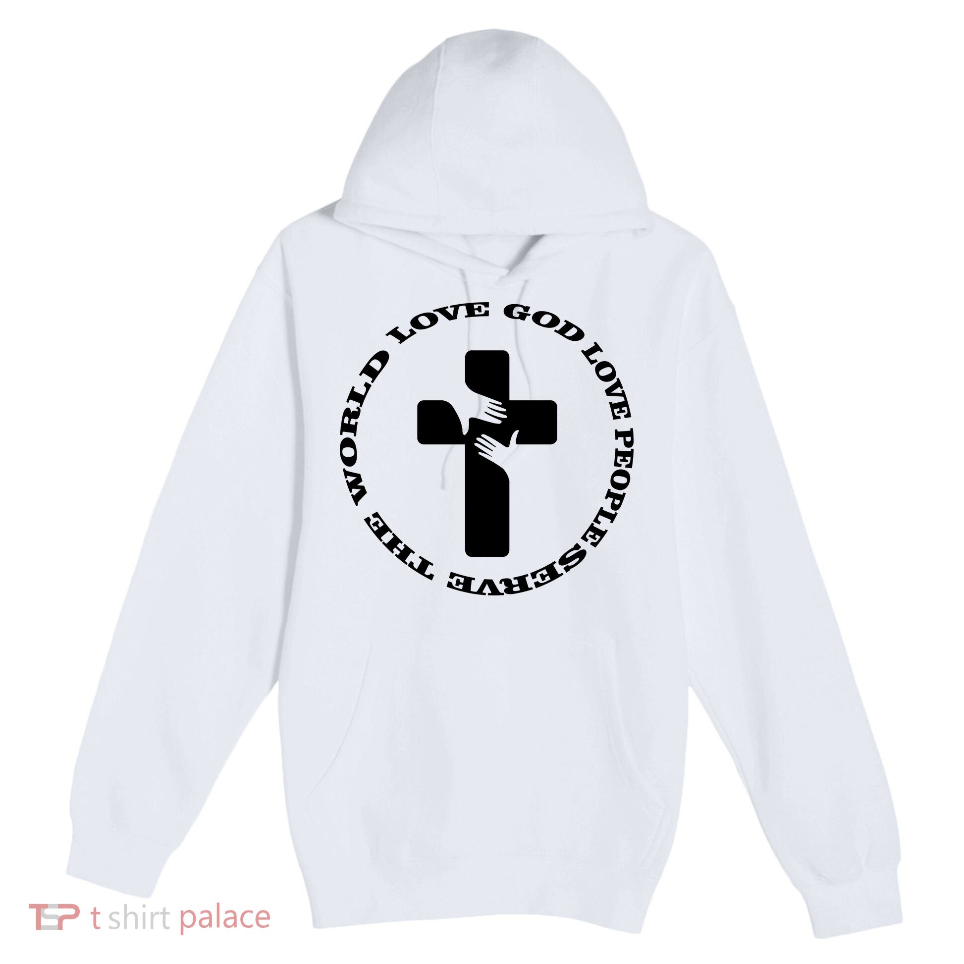 Love God People The World Premium Pullover Hoodie
