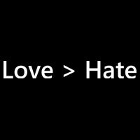 Love Greater Than Hate Women's V-Neck T-Shirt