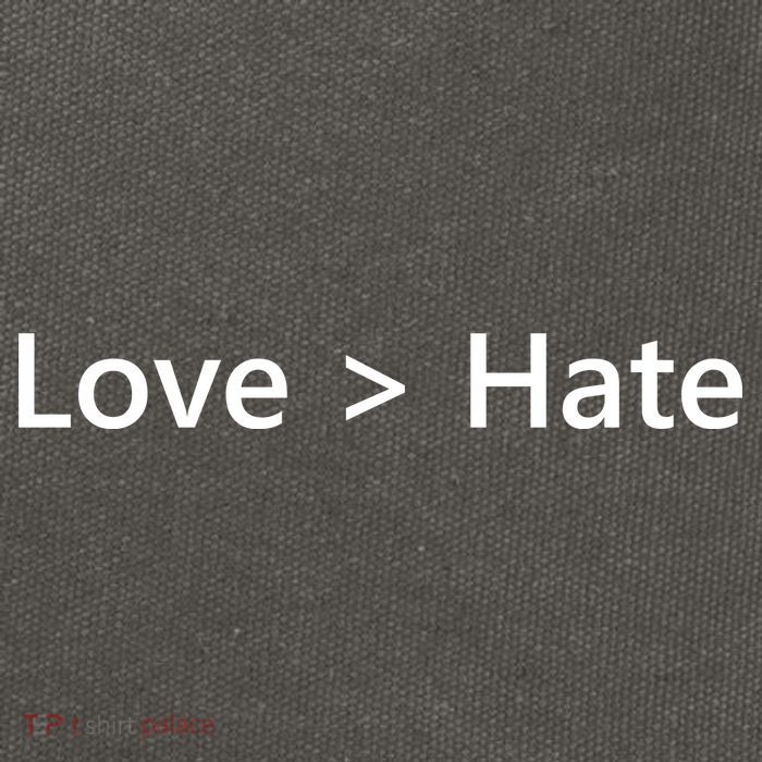 Love Greater Than Hate Cotton Canvas Backpack