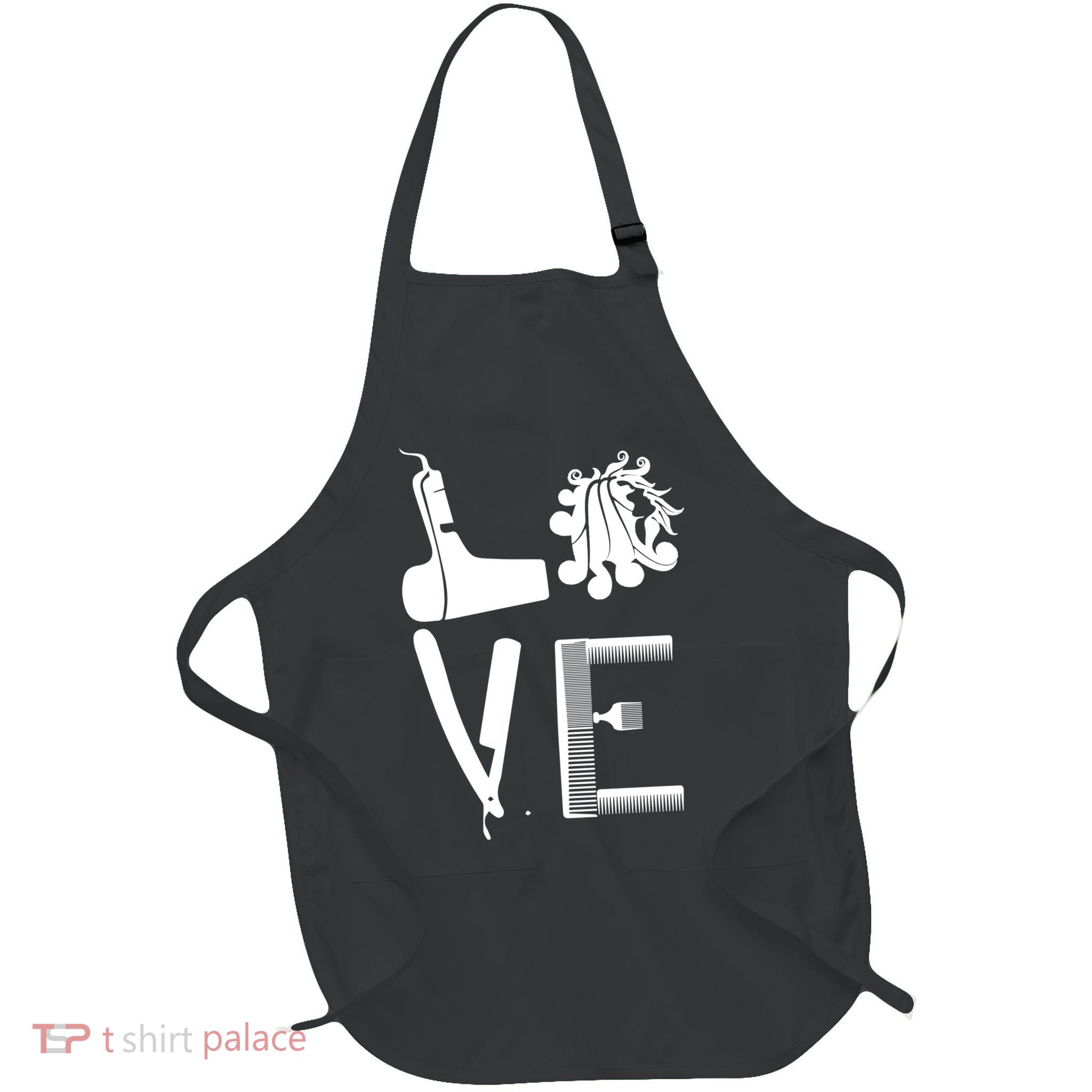 Love Hairstylist Full-Length Apron With Pockets