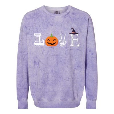 Love Halloween Colorblast Crewneck Sweatshirt