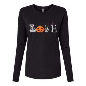 Love Halloween Womens Cotton Relaxed Long Sleeve T-Shirt