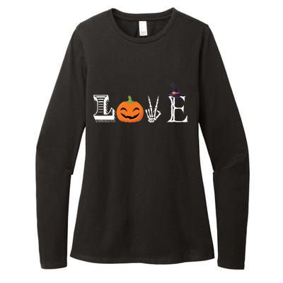 Love Halloween Womens CVC Long Sleeve Shirt