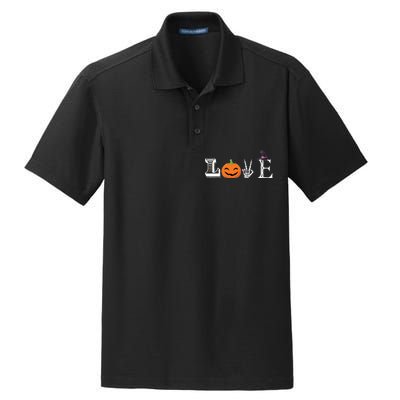 Love Halloween Dry Zone Grid Polo