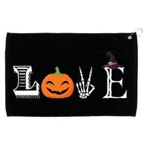 Love Halloween Grommeted Golf Towel