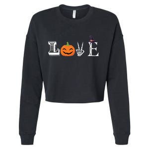 Love Halloween Cropped Pullover Crew