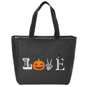 Love Halloween Zip Tote Bag