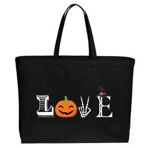 Love Halloween Cotton Canvas Jumbo Tote