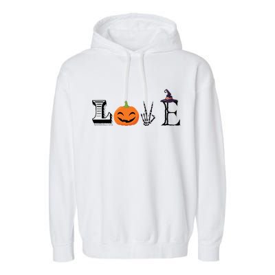 Love Halloween Garment-Dyed Fleece Hoodie