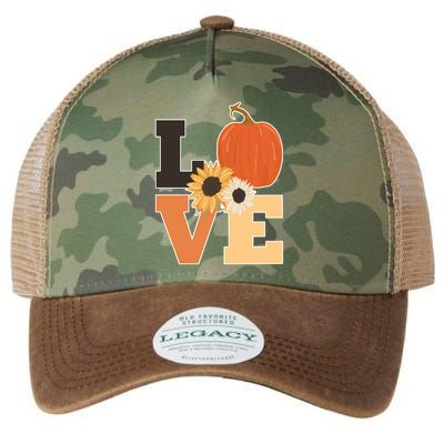 LOVE Halloween Autumn Floral Legacy Tie Dye Trucker Hat