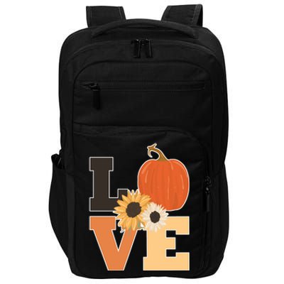 LOVE Halloween Autumn Floral Impact Tech Backpack