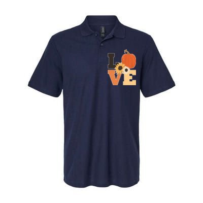 LOVE Halloween Autumn Floral Softstyle Adult Sport Polo