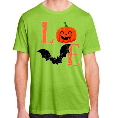 Love Halloween Pumpkin Bat Adult ChromaSoft Performance T-Shirt