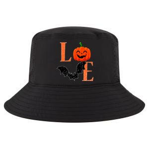 Love Halloween Pumpkin Bat Cool Comfort Performance Bucket Hat