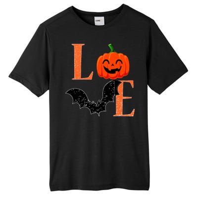 Love Halloween Pumpkin Bat Tall Fusion ChromaSoft Performance T-Shirt