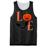 Love Halloween Pumpkin Bat Mesh Reversible Basketball Jersey Tank