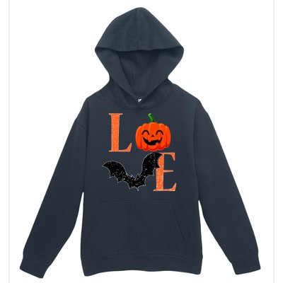 Love Halloween Pumpkin Bat Urban Pullover Hoodie