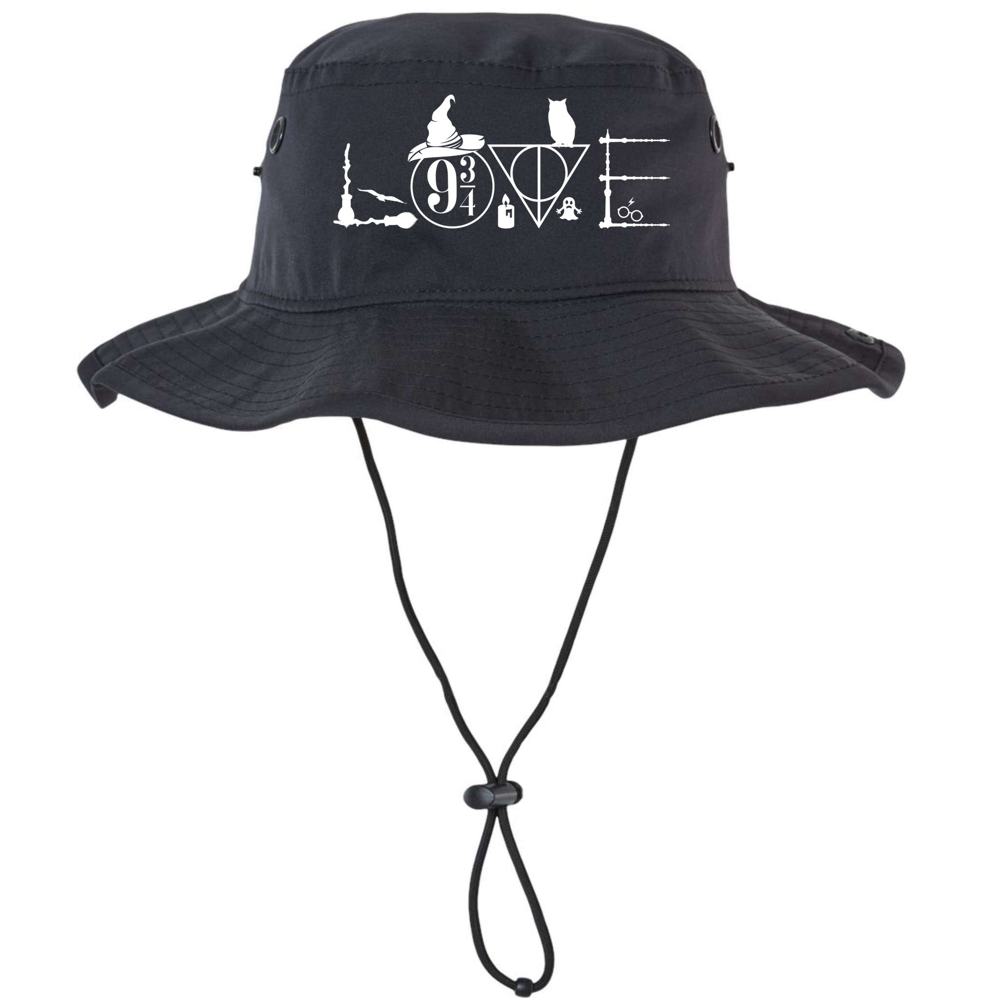 Love Halloween Witch Craft Wizard Logo Bucket Hat