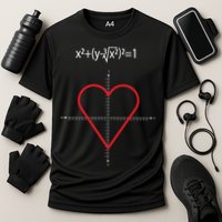 Love Heart Math Equation Cooling Performance Crew T-Shirt