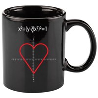 Love Heart Math Equation 11oz C Handle Ceramic Mug