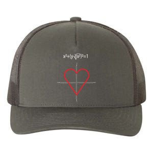 Love Heart Math Equation Yupoong Adult 5-Panel Trucker Hat