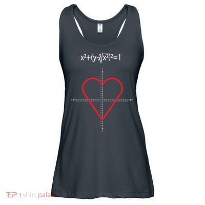 Love Heart Math Equation Ladies Essential Flowy Tank