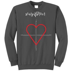 Love Heart Math Equation Tall Sweatshirt