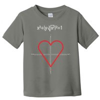 Love Heart Math Equation Toddler T-Shirt