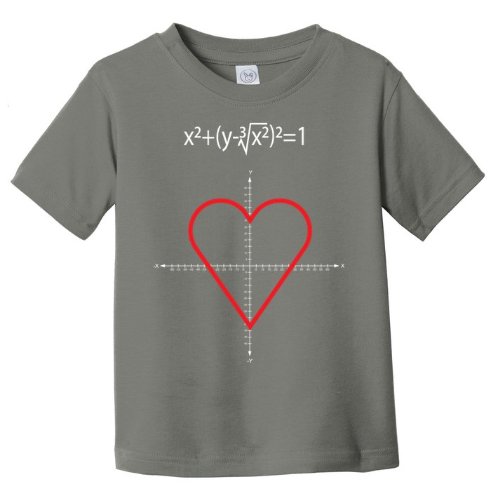 Love Heart Math Equation Toddler T-Shirt