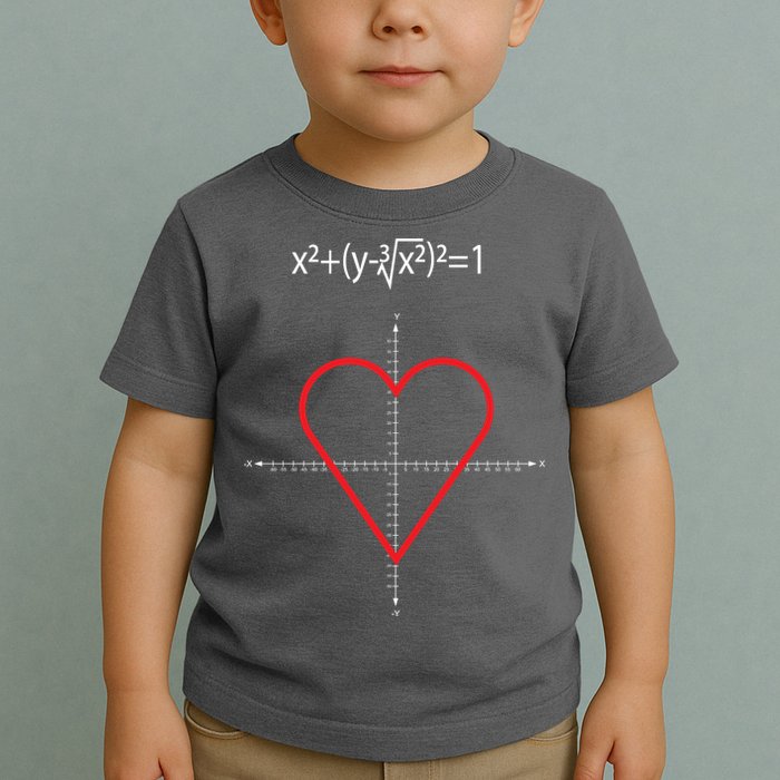 Love Heart Math Equation Toddler T-Shirt