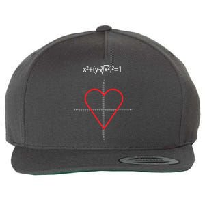 Love Heart Math Equation Wool Snapback Cap