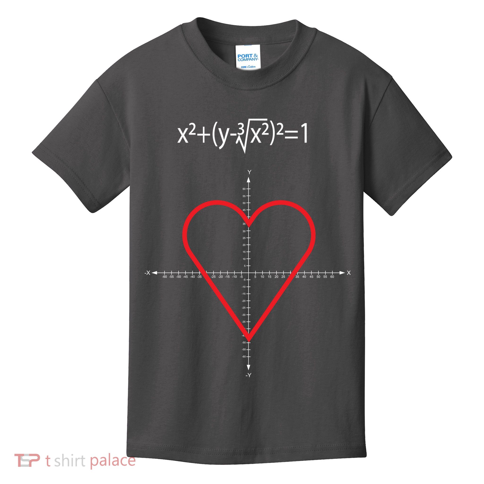 Love Heart Math Equation Kids T-Shirt