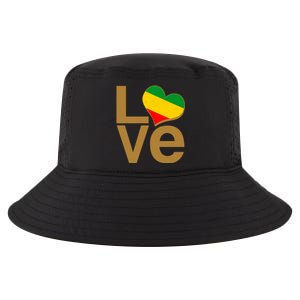 Love Heart Traditional African Colors Cool Comfort Performance Bucket Hat