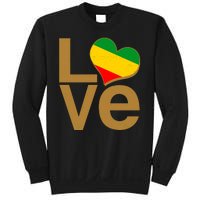 Love Heart Traditional African Colors Sweatshirt