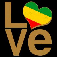 Love Heart Traditional African Colors Backpack