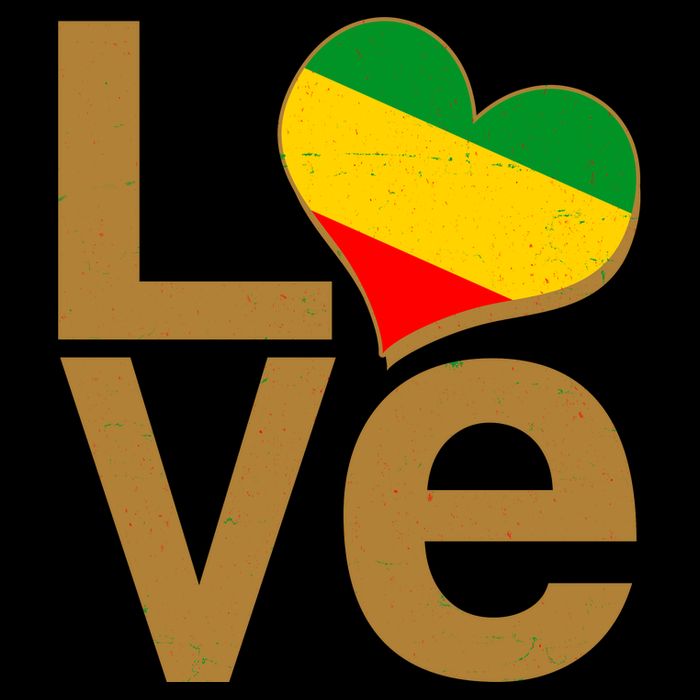Love Heart Traditional African Colors Backpack