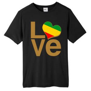 Love Heart Traditional African Colors Tall Fusion ChromaSoft Performance T-Shirt