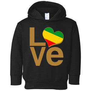 Love Heart Traditional African Colors Toddler Hoodie