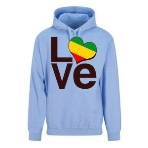 Love Heart Traditional African Colors Unisex Surf Hoodie