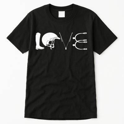 Love Horseback Riding Horse Fan Tall T-Shirt