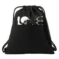 Love Horseback Riding Horse Fan Drawstring Bag