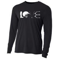 Love Horseback Riding Horse Fan Cooling Performance Long Sleeve Crew