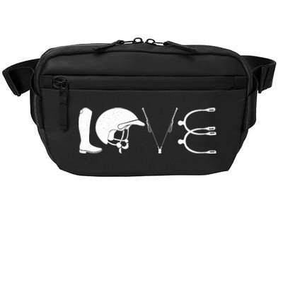 Love Horseback Riding Horse Fan Crossbody Pack