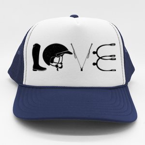 Love Horseback Riding Horse Fan Trucker Hat