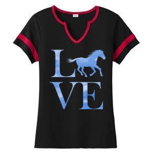 Love Horses Ladies Halftime Notch Neck Tee