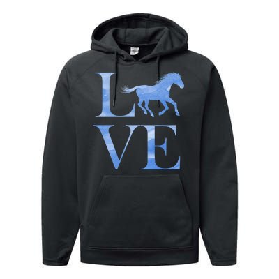 Love Horses Performance Fleece Hoodie