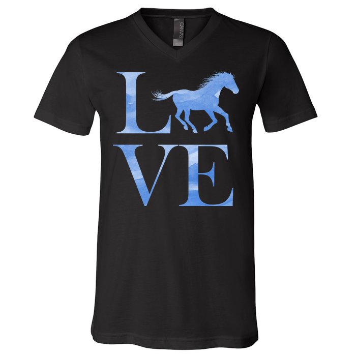 Love Horses V-Neck T-Shirt