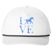 Love Horses Snapback Five-Panel Rope Hat