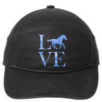 Love Horses 7-Panel Snapback Hat