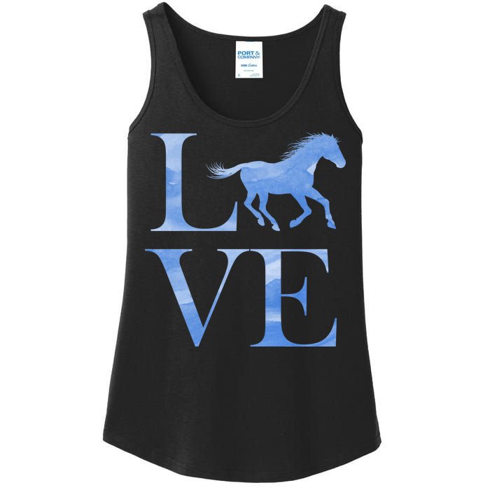 Love Horses Ladies Essential Tank